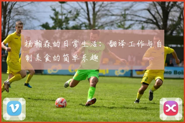 杨瀚森的日常生活：翻译工作与自制美食的简单乐趣